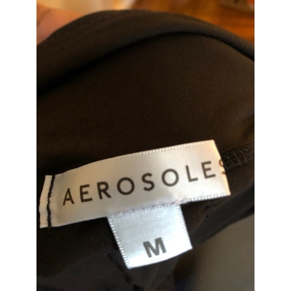 AEROSOLES Black Leggings with Wide Waistband - Picture 3 of 4